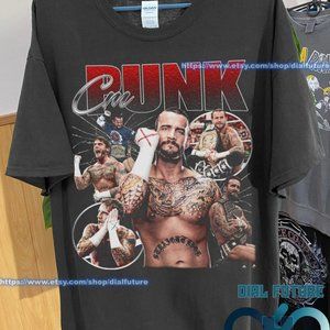 Cm Punk Vintage 90s Graphic Tshirt, Cm Punk Sweatshirt, American Professional Wr